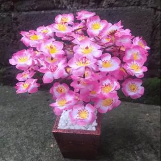 Sakura bonsai- sakura artificial- sakura plastik- bunga hias- kembang plastik- bunga Artificial