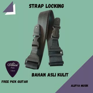 Strap Atau Sabuk Gitar Strap Guitar Tali Gitar Locking