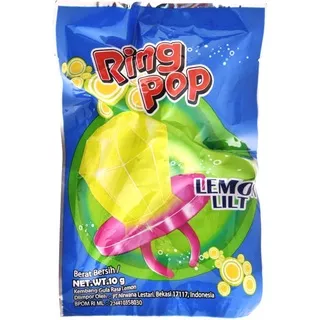 Ring Pop Lemon Lilt Permen Lollipop 14g