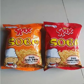 Spix SOBA MIE snack SIANTAR AYAM BAKAR / SAMBAL BALADO 21gr