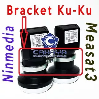 Braket Holder Besi LNB Ku - Ku band Ninmedia Measat 3 Venus