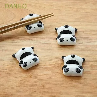 DANILO Japanese Chopstick Holder Cute Fork Chopsticks Rack Tableware 2pcs Ceramic Ware Porcelain Kitchen Dining Decor Panda Spoon Holder