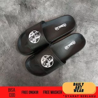 Sandal Nike Slop Bennasi / Sendal Pria Hitam Cap Orang Tua 39-43