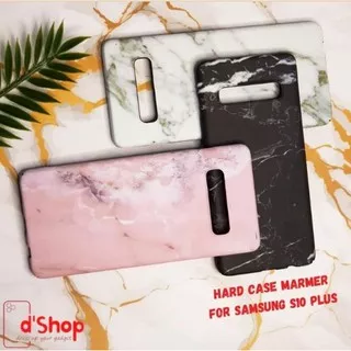 Case Custom Hardcase Marmer Samsung S10 Plus Case Plastik Motif Batu Marble Klasik Colors Ultra