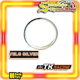 TK Velg Jari Jari Ban Motor Silver Abu  28 Lobang 28 Hole Ring 16 18 19 21 Ukuran 185 215 160 Original TK Racing