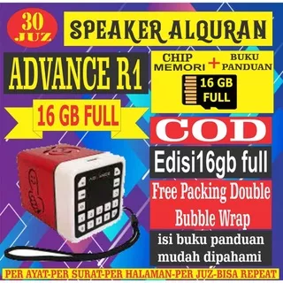 SPEAKER AL QURAN ADVANCE R1 CHIP 16GB CLASS 10 + BUKU PANDUAN