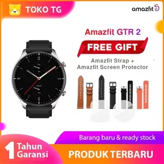 Amazfit GTR 2 smartwatch 1.39 HD AMOLED Always-On display, Receive Bluetooth call, SpO2, Heart rate, Sleep, Stress monitor, jam tangan with 14 day Battery life, 3GB music storage, 90 sports modes Sport