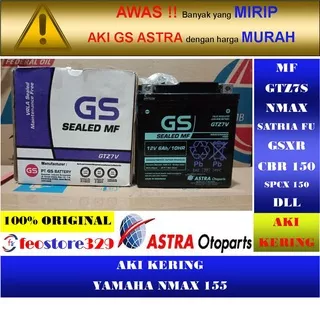 Aki Motor GS ASTRA MF GTZ7S 12V / 6Ah Original Astra Aki Kering aki motor yamaha namax 155