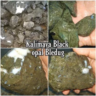 Bahan Batu Black Opal Kalimaya Bledug Boulder MAJA BANTEN Bakat Jarong Termurah