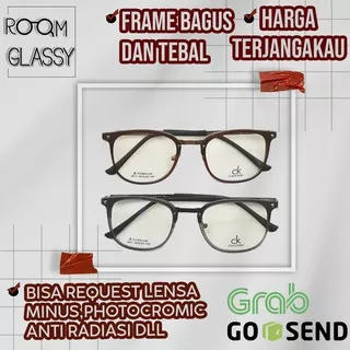 Frame kacamata pria wanita CK PREMIUM harga sudah termasuk lensa photocromic 052