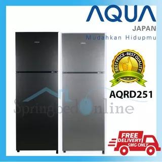 AQUA Kulkas 2 Pintu 169 Liter AQR-D251 (DS/LS)