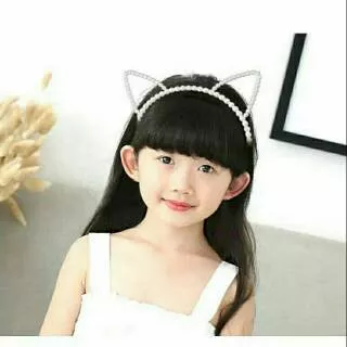 BANDO KOREA MUTIARA TELINGA LUCU / BANDO MUTIARA KARAKTER / BANDO HEANDBAND WANITA KOREA