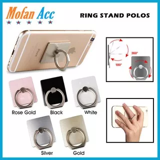 Ring Stand POLOS IRing ringstand warna holder cincin hp hook gantungan penyangga pegangan handphone