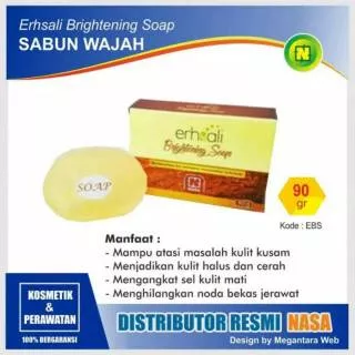 ERHSALI BRIGHTENING SOAP ORI NASA - SABUN KEFIR MENCERAHKAN