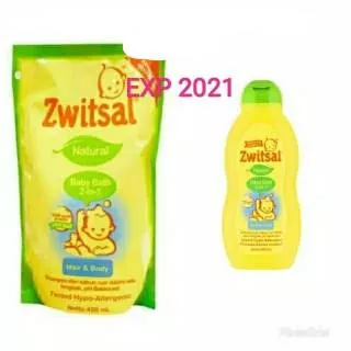 Zwitsal Natural Baby Bath 2 in 1 2in1 Hair and Body 450ml 200ml 450 ml