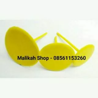 Paku Mawar Plastik 3 Pcs (Kuning) / Paku Bunga / Flower Nail Butter Whipping Cream