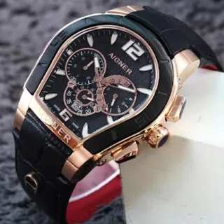 Jam tangan AIGNER PALERMO Crono&Tanggal Aktif Tali Kulit