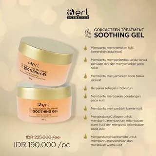 B ERL GOJICACTEEN TREATMENT SOOTHING GEL/ALOE VERA GEL