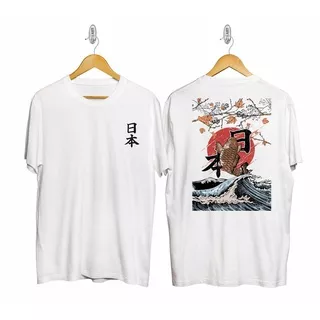 KAOS PRIA/KAOS IKAN KOI/KAOS JEPANG/KAOS SAMURAI/KAOS GEISHA/KAOS IKAN KOI WHITE/PAKAIAN PRIA/DISTRO/T-SHIRT/ANIME/PROMO/VALHALLA/TOMAN/MIKEY/DRAKEN/BAJI/KAZUTORA/MITSUYA/TAKEMICCI