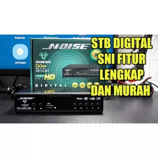 NOISE STB SET TOP BOX TV DIGITAL NOIS DIAMOND DVB T2-01 SETBOX EWS SYSTEM TERESIAL RECEIVER FULL HD BODY BESI SUDAH SNI HASIL SIARAN CLING BENING SINYAL LEBIH PEKA Memori 8Mb 1080p H.264 IPTV Wifi BOOSTER ANTENA UHF TERMURAH KUALITAS MANTAP