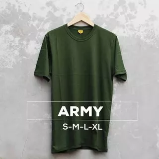 hijau ARMY tentara tni Kaos Tshirt Baju Obral Murah Combed 30S Distro Sablon digital manual printing dtg dtf poly bordir polos custom indonesia pria wanita unisex keren kata kata lucu unik anak dewasa cod olahraga lengan pendek BiG SiZE UKURAN JUMBO BESAR