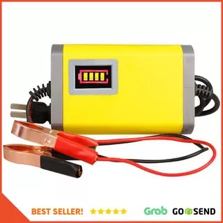 Charger Aki Motor 12V 2A - SMT12V2P - Yellow