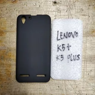 LENOVO A6020 / K5+ / K5 plus silikon karet hitam soft case mantul murah meriah