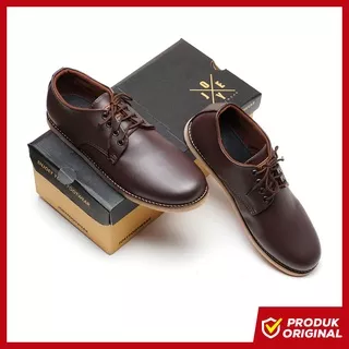 BEST BROWN ORIGINAL x JOEY Sepatu Casual Pantofel Coklat Pria Formal Kerja Kantor Kuliah Branded Ori