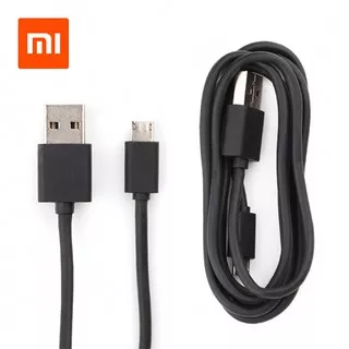 Kabel Data Xiaomi Micro USB HITAM ORIGINAL / Xiaomi Data Cable Black 2A (AMPERE)