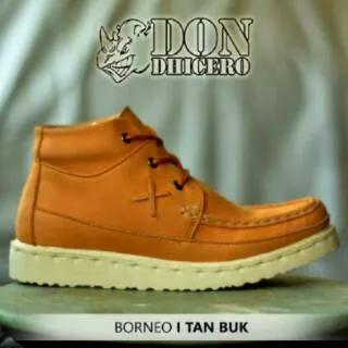 Sepatu boots pria dondhicero borneo tan buk 39-44