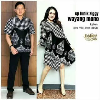 batik tunik ziggy aserehe wayang mono couple batik