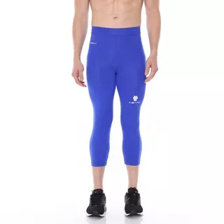 Tiento Base layer Celana Legging Leging Ketat Olahraga 3/4 Pants Blue