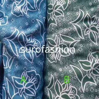 Kain batik pkk hijau tosca 2019