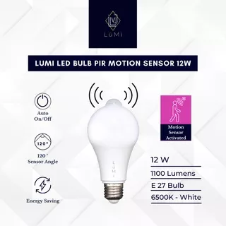 JVL - Automatic On/Off Led Light Bulb PIR Motion Detector / Radar Sensor Low Consumption White / Warm White Bulb with High Sensitivity Sensor Lampu Hemat Listrik Otomatis Sensor Gerak