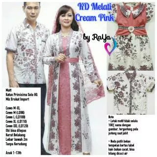Sarimbit batik KD MELATI couple batik family gamis batik modern seragam batik keluarga batik anak