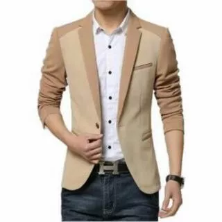 Jas Pria / Blazer Pria / Jas Blazer / Jas Kantor / Jas Safari / Jas Formal / Jas Blazer Combi Cream