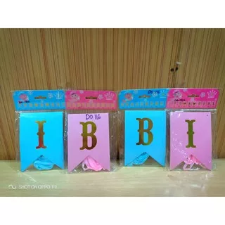 BANNER Birthday  SEGI 5 / BANNER BABY SHOWER IT`S BOY IT`S GIRL / CHEAP BANNER11.5X16 cm