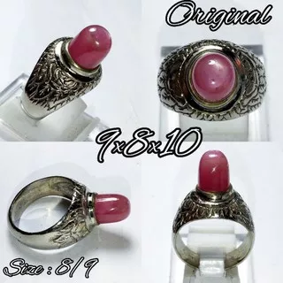 Cincin Batu Permata Ruby Star Natural Asli 100% Original Kualitas Super Istimewa