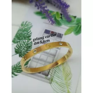 Bangle asli titanium cartier / gelang cartier dm 5,8cm / gelang wanita titanium cartier