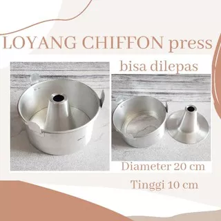 LOYANG CHIFFON PRESS TEGAK LURUS 20 CM TEBAL 1 MM (ADA CAGAKNYA) / LOYANG SIFON TEGAK LURUS 20 CM