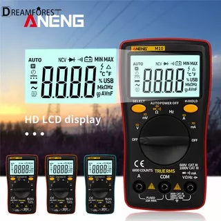 DR ANENG M10 LCD Digital Multimeter 6000 Counts Backlight AC/DC Ohm Meter Tester