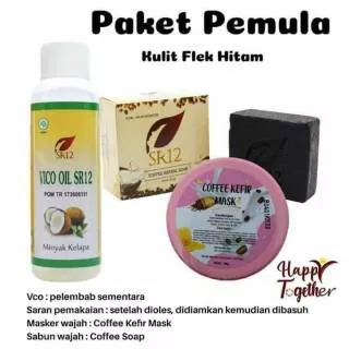 Paket Pemula SR12 untuk kulit wajah berflek hitam Original