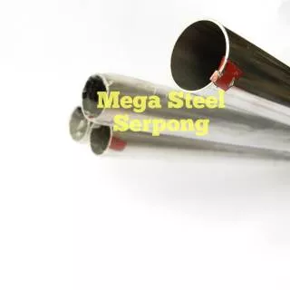 Pipa Stainless Steel Bulat 1/2 Inch / 1.3 cm, tebal 1.2 mm
