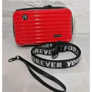 Tas sepeda forever young / tas koper mini FY sepeda  /mini koper bag import motif salur garis lurus