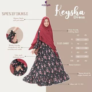 Keysha dress by Sukahijab (DRESS ONLY)