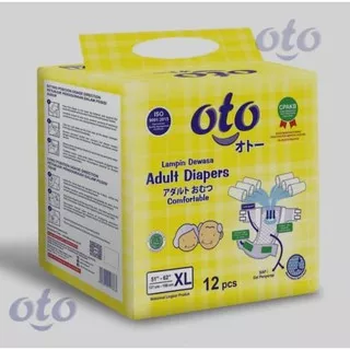 OTO Adult Diapers Popok Dewasa Perekat ukuran XL isi 12 uk 130cm-15cm