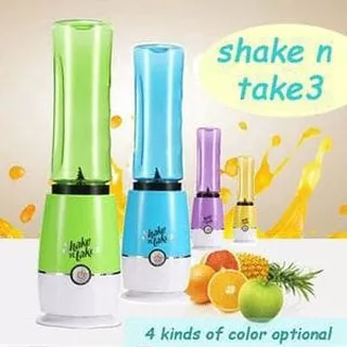 SHAKE N TAKE GENERASI 3 ORIGINAL 2 TABUNG BLENDER MINI  1.140gr