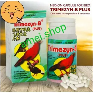 Trimezyn - B (Plus) Obat Sakit untuk burung Obat infeksi pernafasan dan pencernaan