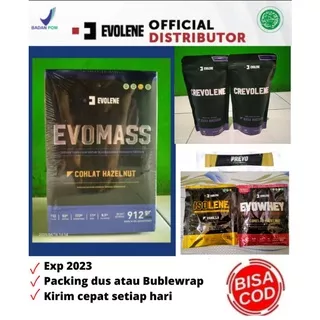 Evolene Evomass Evo Mass suplemen fitnes susu protein Gainer penambah masa otot berat badan Tenaga