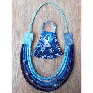 Kalung Batik Ganesha + Masker